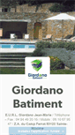 Mobile Screenshot of giordano-batiment.com