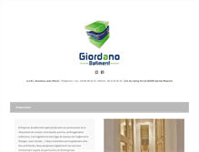 Tablet Screenshot of giordano-batiment.com